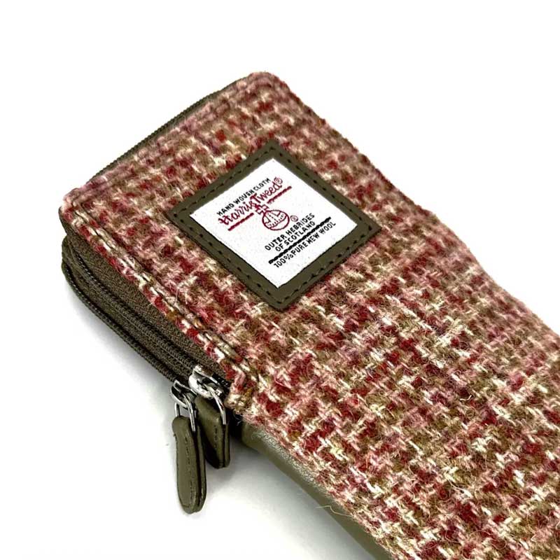 Harris Tweed Double Glasses Sleeve in Maple - Afbeelding 3