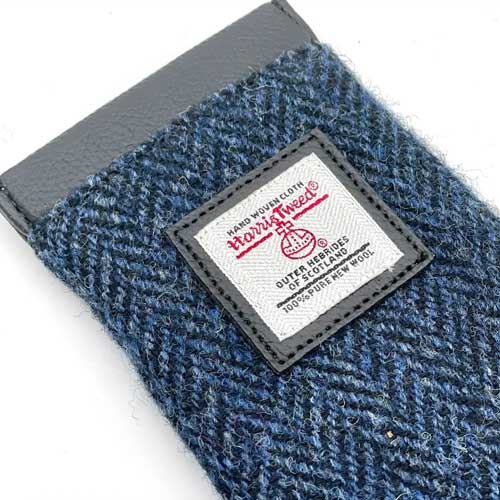 Harris Tweed Glasses Sleeve in Blue - Afbeelding 3