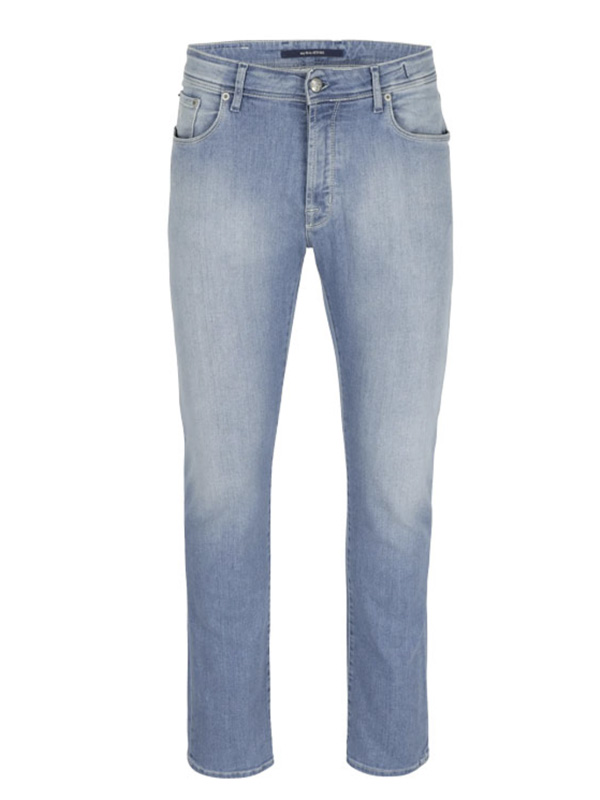 Jeans Noterman bleu moyen coupe slim