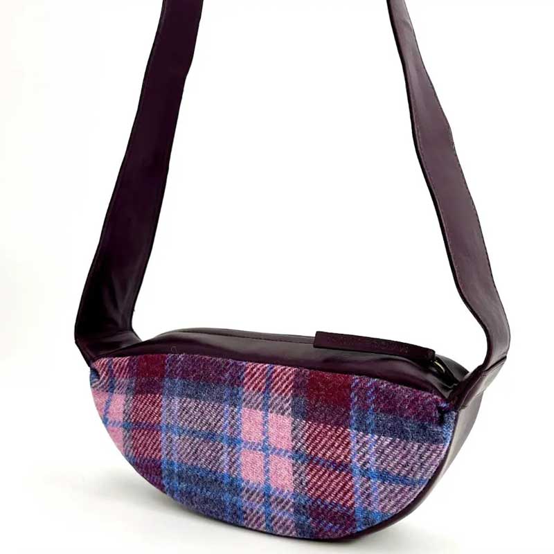 Harris Tweed Sling Bag In Pastel Pink - Afbeelding 3