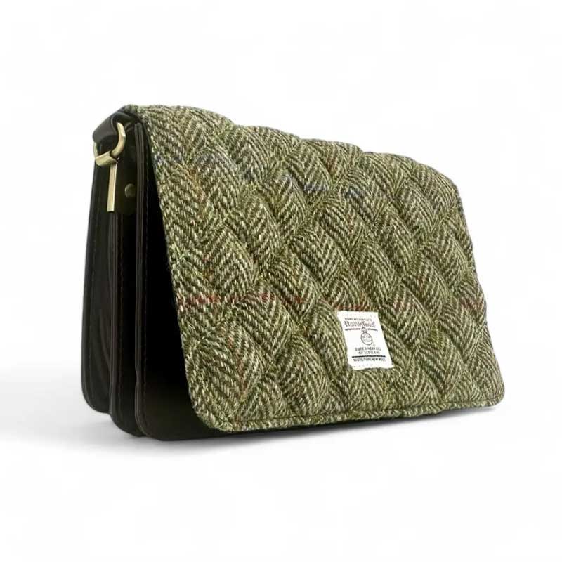 Harris_Tweed_Quilt_Shoulder_Bag_In_Country_Green Harris_Tweed_Quilt_Shoulder_Bag_In_Country_Green
