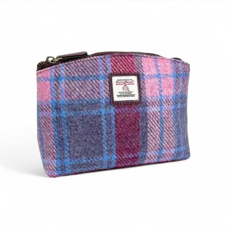 Harris_Tweed_Cosmetic_Bag_In_Pastel_Pink Harris_Tweed_Cosmetic_Bag_In_Pastel_Pink