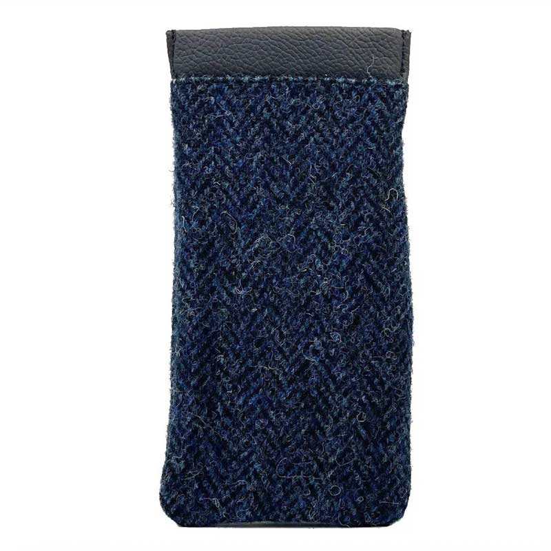 Harris Tweed Glasses Sleeve in Blue - Afbeelding 4