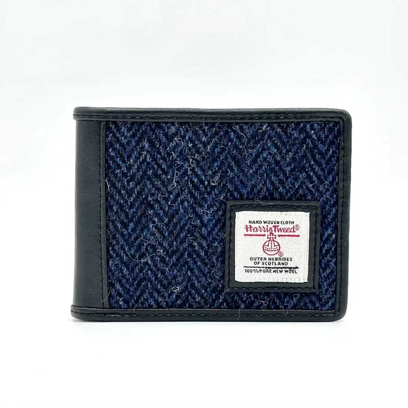 Harris_Tweed_Bifold_Coin_Wallet_In_Blue_1 Harris_Tweed_Bifold_Coin_Wallet_In_Blue_1