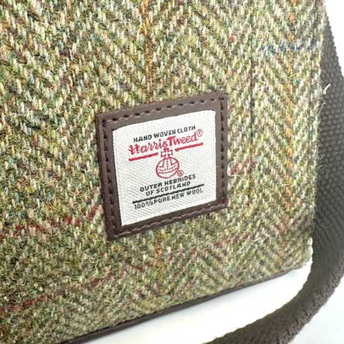 Harris Tweed Satchel Bag In Country Green - Afbeelding 5