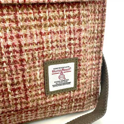 Harris Tweed Satchel Bag In Maple - Afbeelding 3