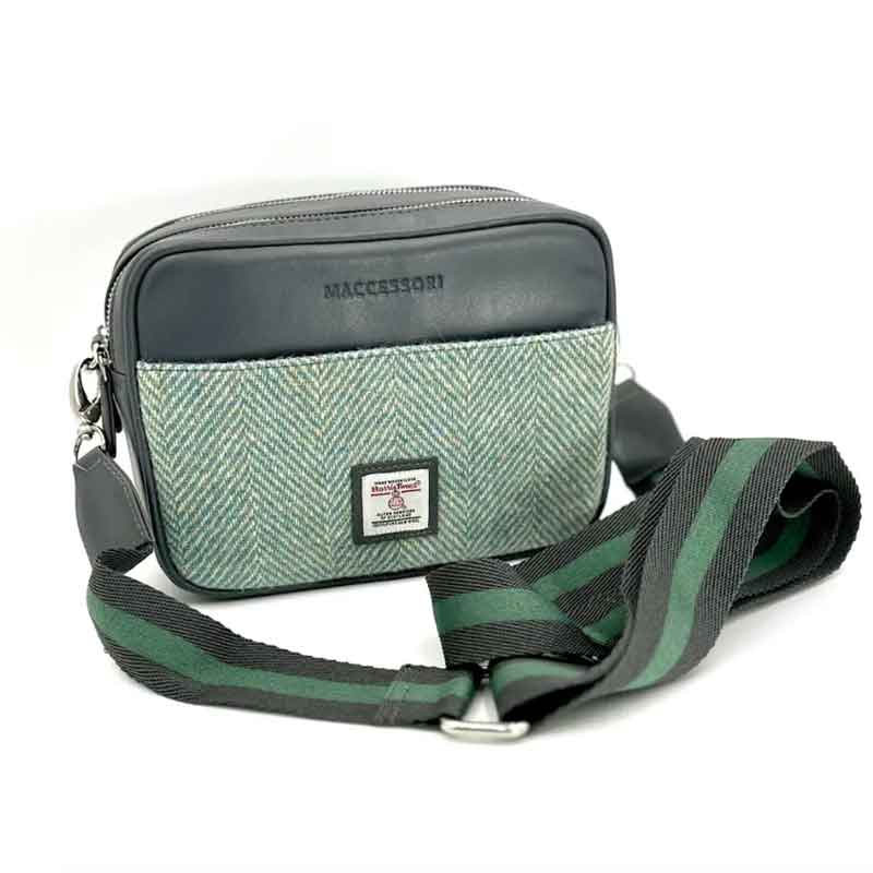 Harris_Tweed_Camera_Bag_In_Turquoise_Herringbone Harris_Tweed_Camera_Bag_In_Turquoise_Herringbone