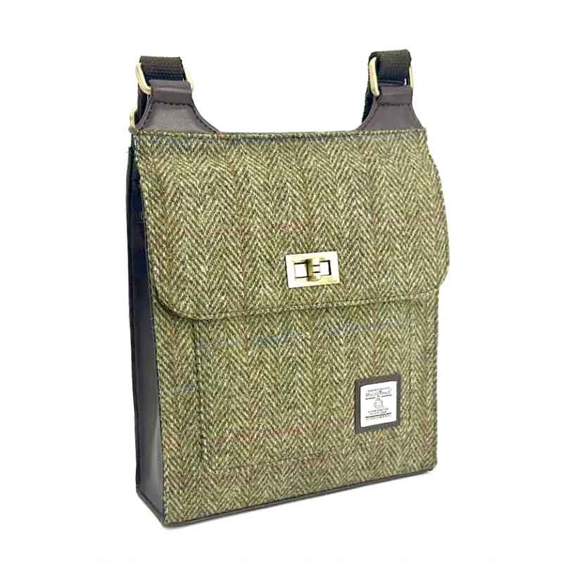 Harris_Tweed_Satchel_Bag_In_Country_Green Harris_Tweed_Satchel_Bag_In_Country_Green