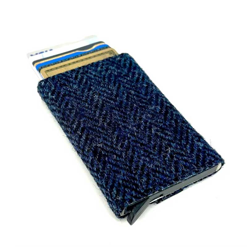 Harris_Tweed_Pop_Up_Card_Holder_In_Blue_1 Harris_Tweed_Pop_Up_Card_Holder_In_Blue_1