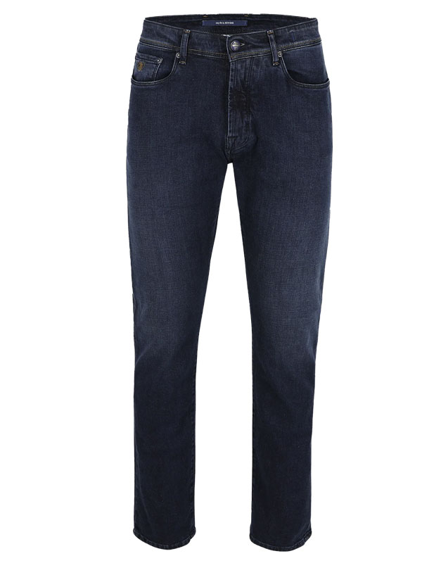 Jeans Noterman Donker Indigo Coupe Régulière