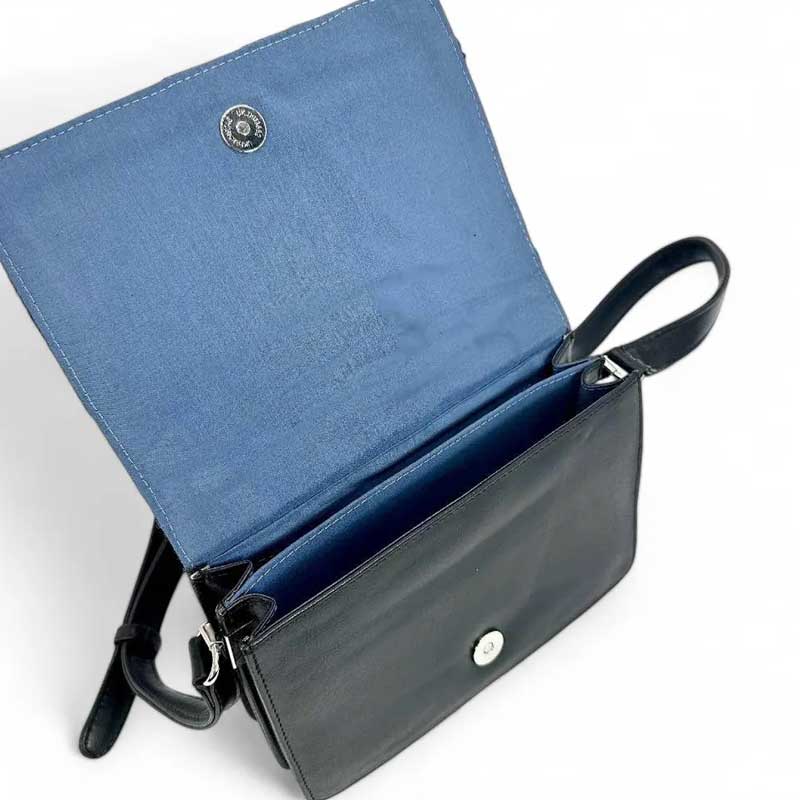 Harris Tweed Quilt Shoulder Bag In Blue - Afbeelding 3