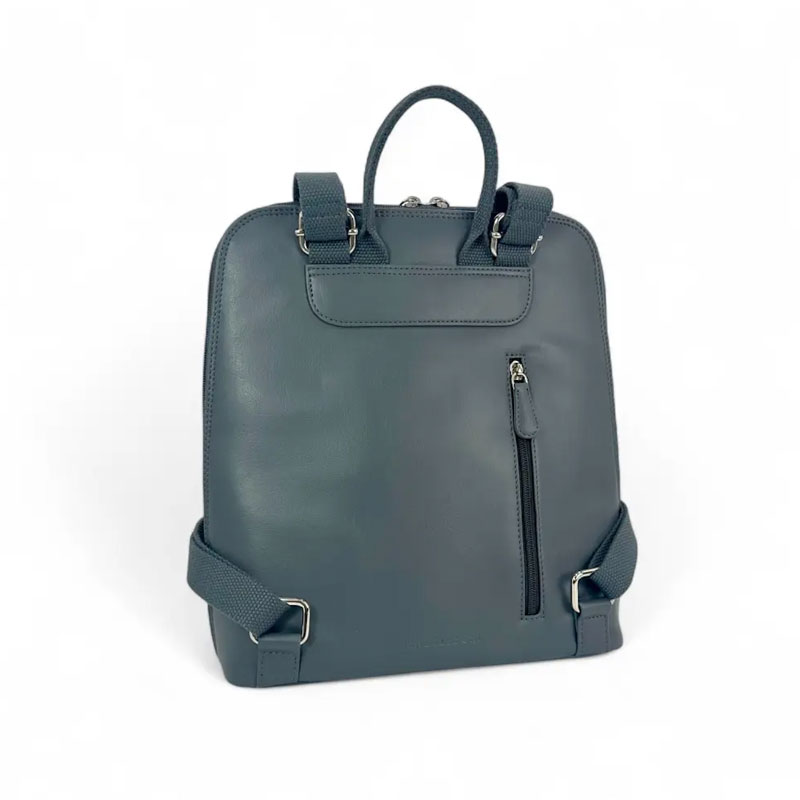 Harris Tweed Backpack In Turquoise Herringbone - Afbeelding 5