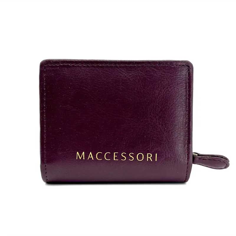 Harris Tweed Trifold Purse In Pastel Pink - Afbeelding 4