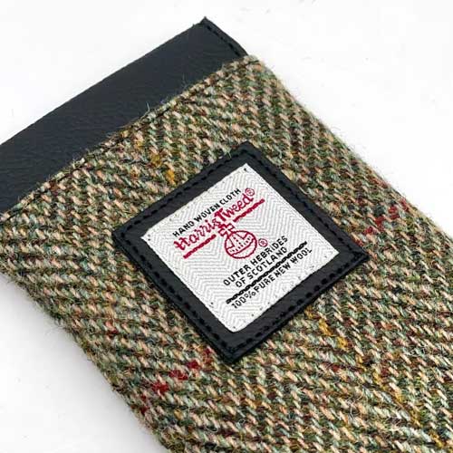 Harris Tweed Glasses Sleeve in Country Green - Afbeelding 3