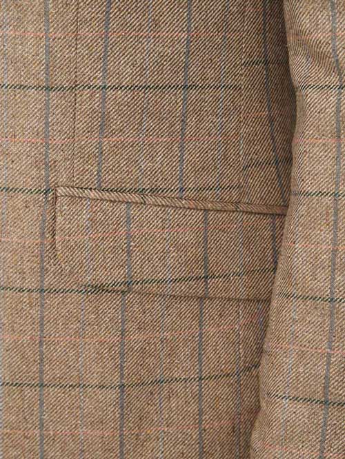 Zijden Jasje London In Sand Multi Color Check - Afbeelding 4