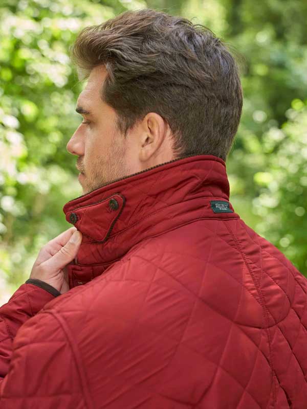 Heren SteppJack "Boston" Met Harris Tweed Details In Red Dahlia - Afbeelding 4