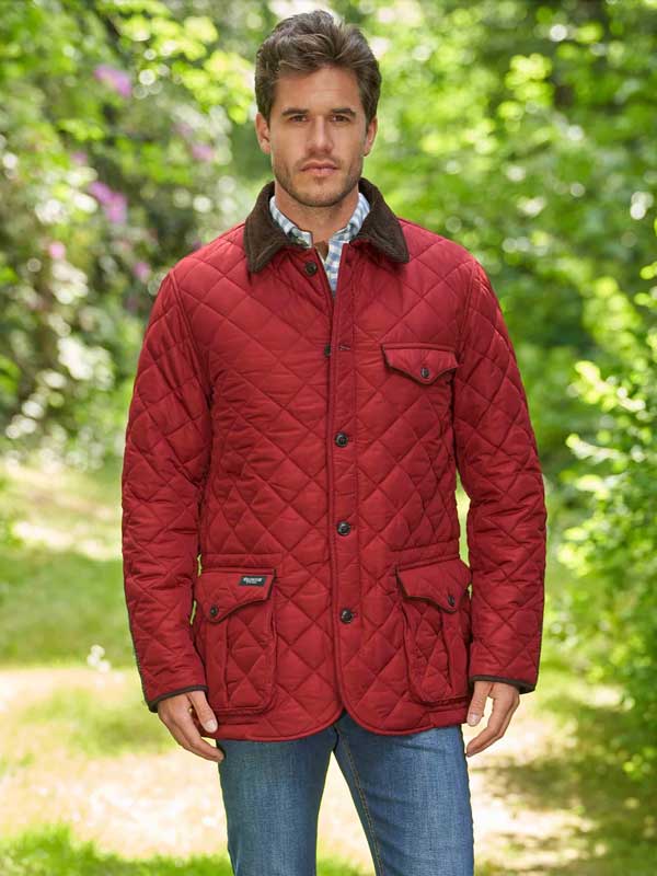Heren SteppJack "Boston" Met Harris Tweed Details In Red Dahlia - Afbeelding 3