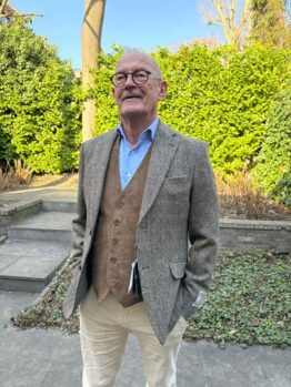 Veste en tweed Harris, Londres, roi du tweed