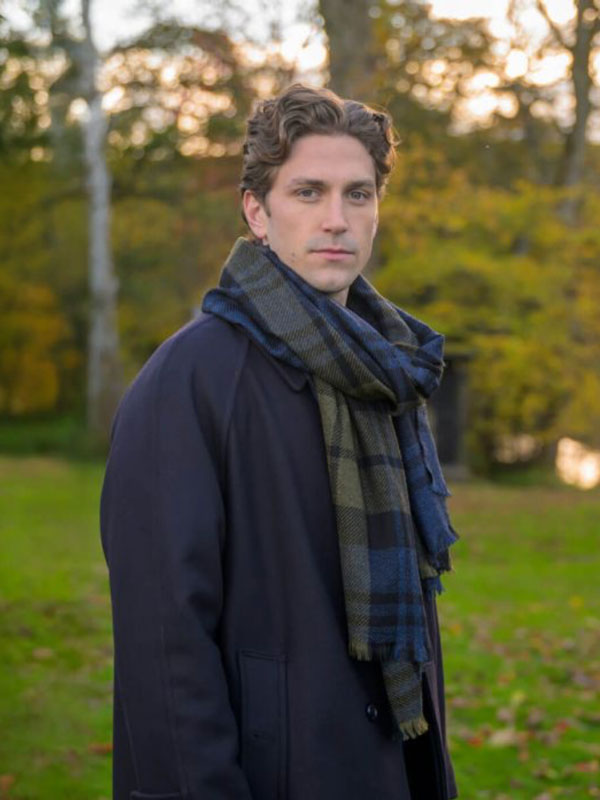 Brock Black Watch Olive Fine Wool Stole - Afbeelding 3