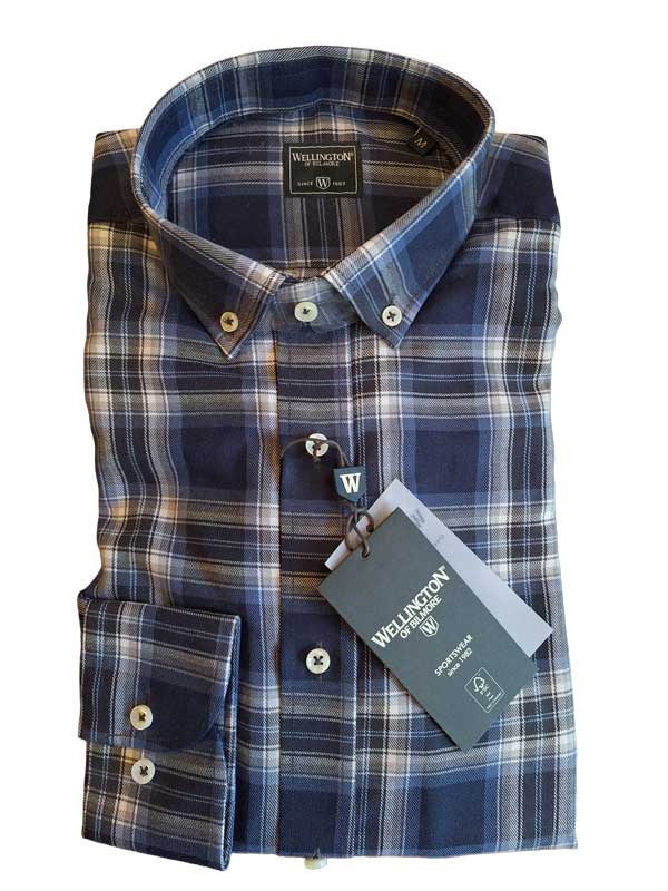 Overhemd_Button_Down__Steward__In_Wood_Check