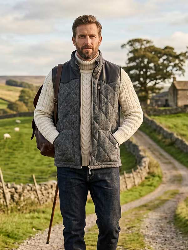 Harris_Tweed_Bodywarmer__Levi__Gevoerd_Met_Lederen_Applicaties_686