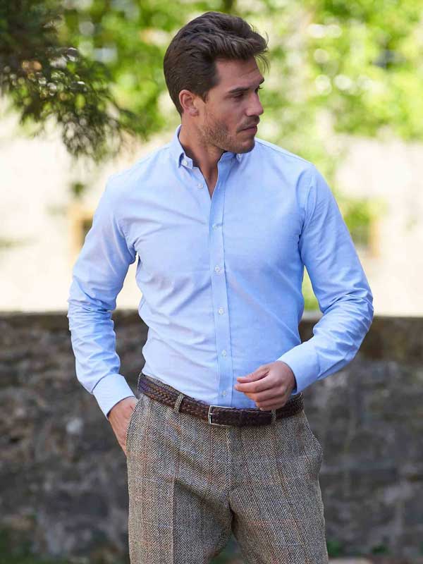 Overhemd_Button_Down__Steward__In_Oxford_Blue