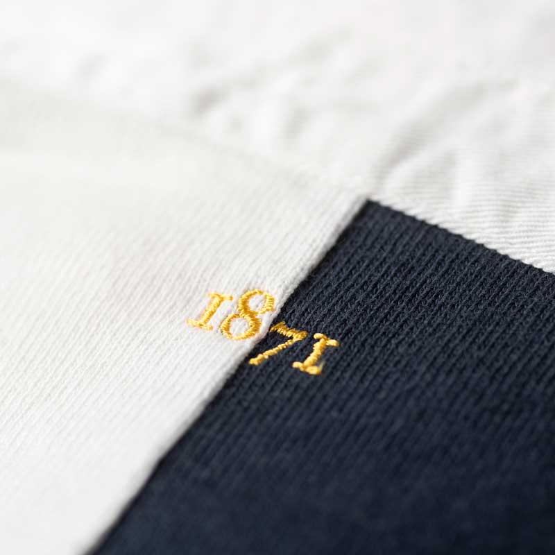Heritage Rugby Shirt Quarter Dress Blue, Red - Afbeelding 6