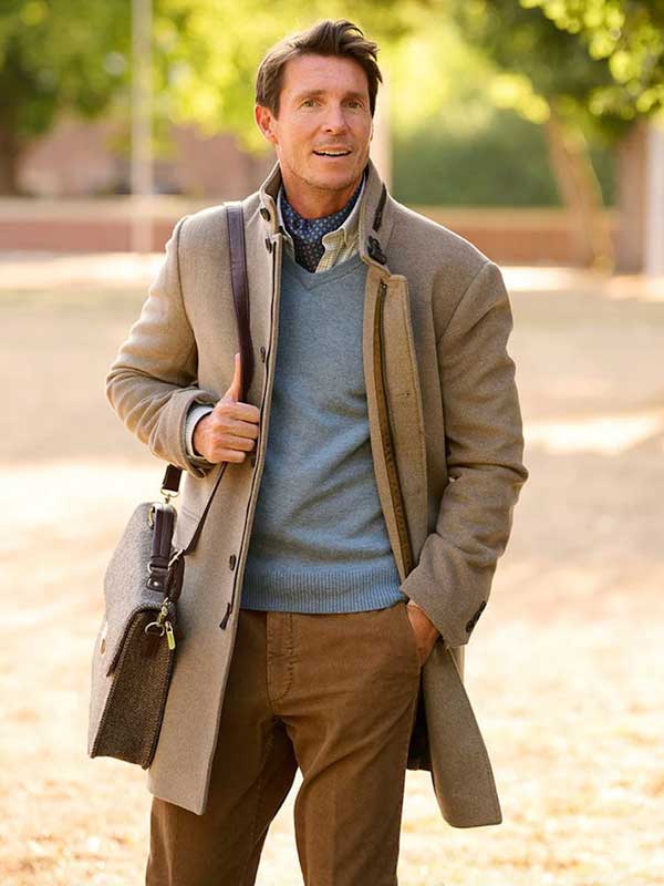 Manteau en laine et cachemire Paul couleur taupe Manteau en laine et cachemire Paul couleur taupe