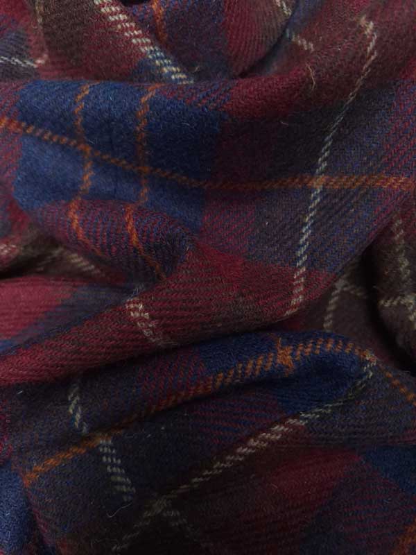 Harris Tweed Flat Cap "Henry" In Berry Check – Image 3