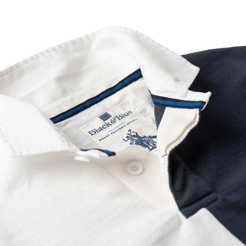 Heritage Rugby Shirt Quarter Dress Blue, Red - Afbeelding 5