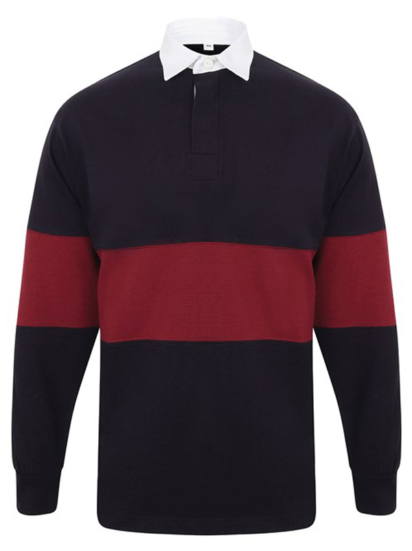 Rugby_Shirt_Panelled_Dukes_Forest_Navy_Burgundy
