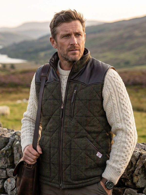 Harris_Tweed_Bodywarmer__Levi__Gevoerd_Met_Lederen_Applicaties_633