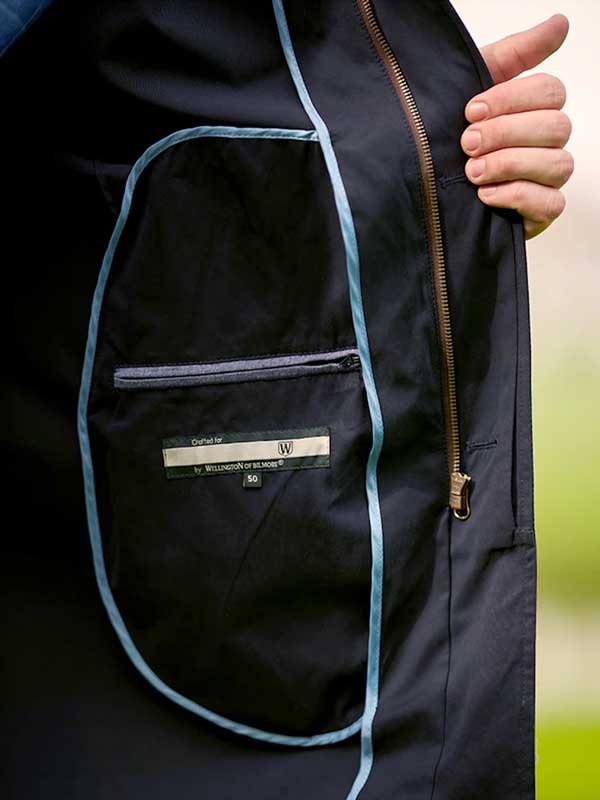 Korte herenjas "Stirling" In Navy – Image 3