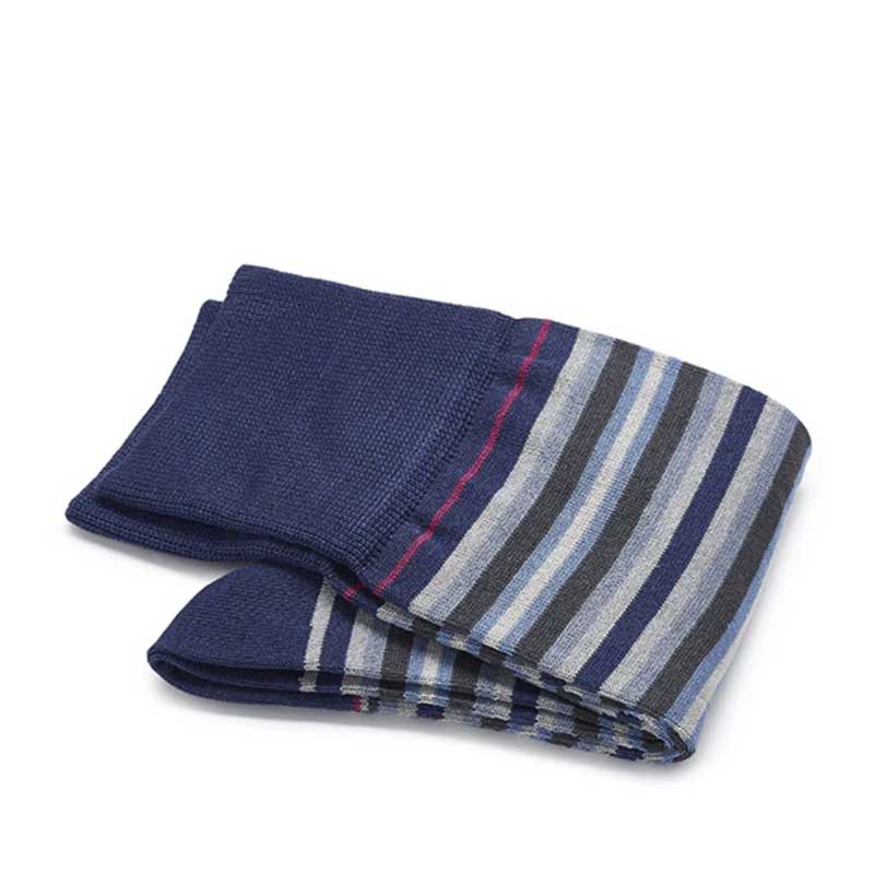 Heren_Sokken_Katoen_Strisce_d_Arte_Grey_Blue