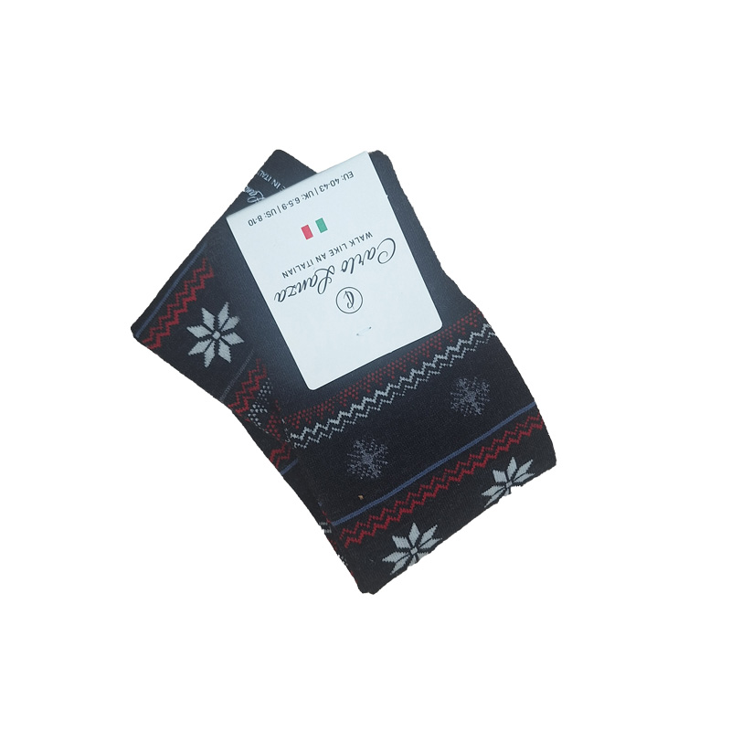 Heren_Sokken_Merinowol_Intrecci_Anthracite_Snow