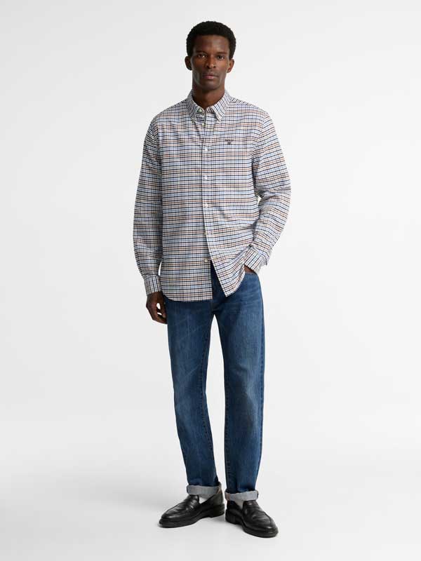 Chemise Barbour Rickwood Tailored Gingham Stone