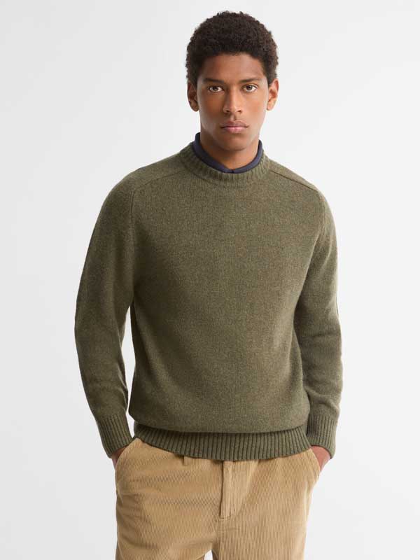 Barbour_Newtown_Crew_Neck_Sweater_Mid_Olive
