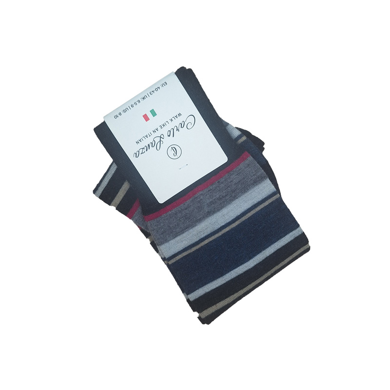 Heren_Sokken_Merinowol_Intrecci_Blue_Grey_Pink