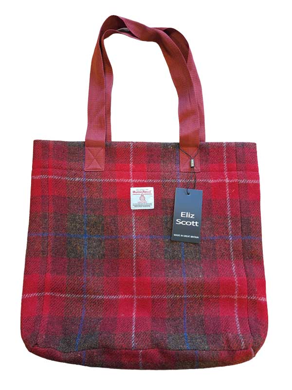 Harris_Tweed_Large_Shopper_Tartan_Rouge