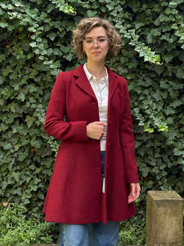 Harris_Tweed_Damesjas__Zoe__In_Red Harris_Tweed_Damesjas__Zoe__In_Red