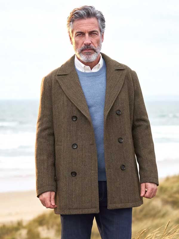 Harris_Tweed_Schippersjas__Seaberg__In_Evergreen Harris_Tweed_Schippersjas__Seaberg__In_Evergreen
