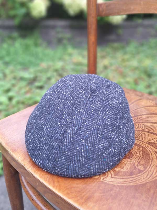 Tweed_Flat_Cap_Hemley_In_Black