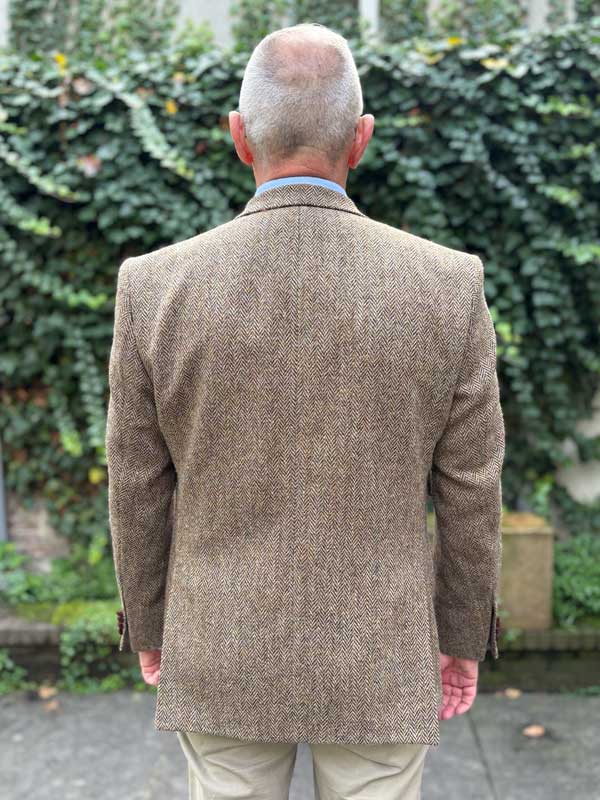 Harris Tweed Jacket 624 Leather Buttons - Afbeelding 3