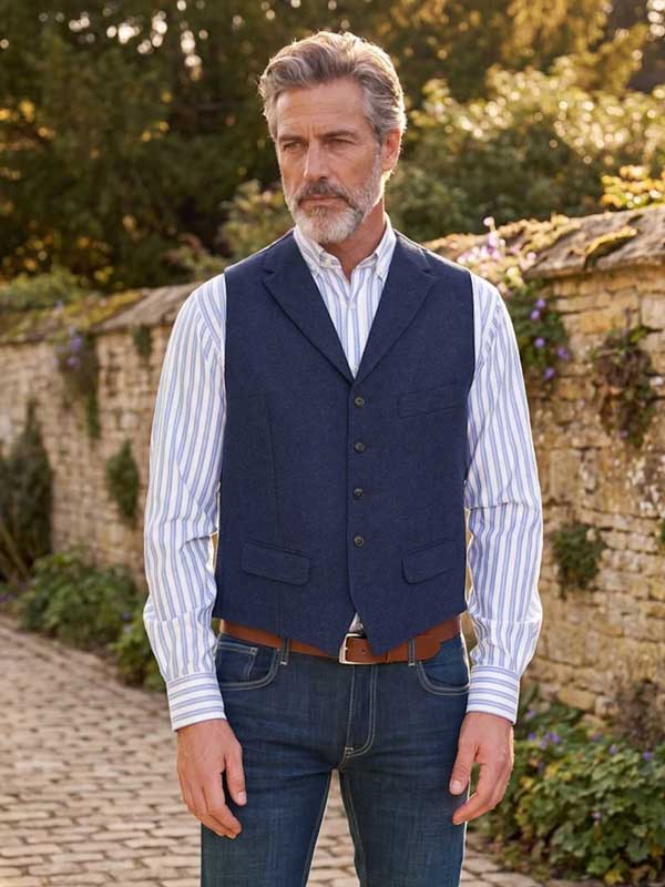 Harris_Tweed_Vestje__Wales__Met_Revers_In_Ink_Blue_1