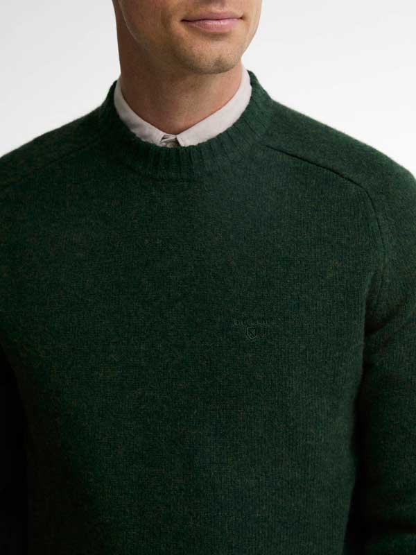 Barbour Newtown Crew Neck Sweater Sage - Afbeelding 4