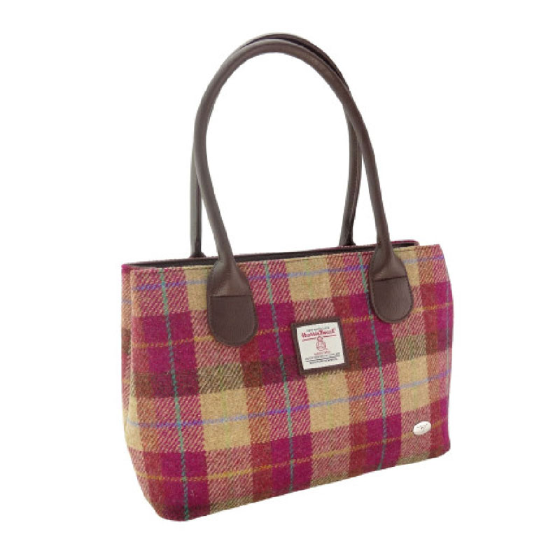 Harris_Tweed__Cassley__Classic_Handbag_in_Burgundy___Sand_Tartan