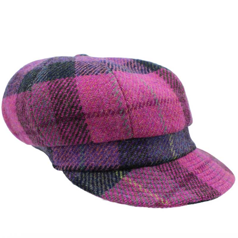 Harris_Tweed_Ladies_Baker_Boy_Cap_Rosalie_Clover