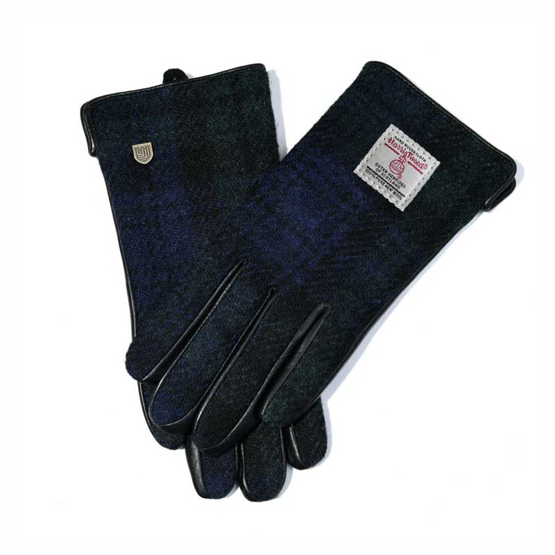Ladies_Harris_Tweed_Gloves_Black_Watch