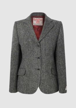 Harris Tweed Dames Jas Claire - Charcoal