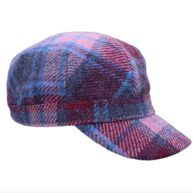 Harris_Tweed_Ladies_Cadet_Cap_Rhona_Forgetmenot